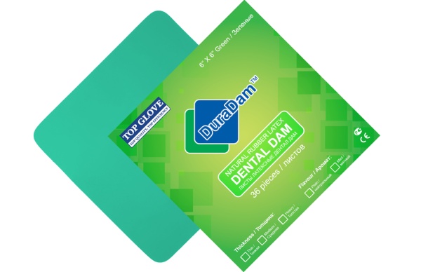 Латексные листы Dura Dam Heavy без запаха зеленые (Н) Латексные листы Dura Dam Heavy без запаха зеленые (Н)